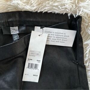 NWT Saks Fifth Avenue Leather Pants